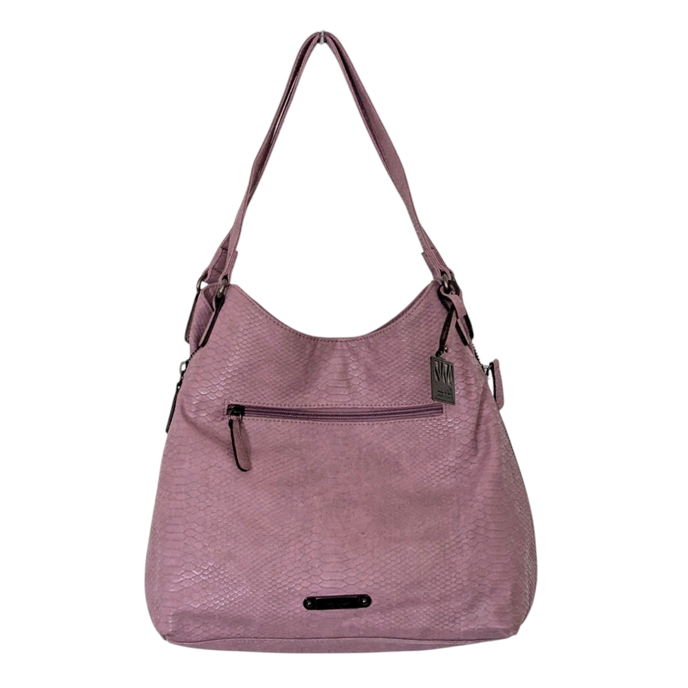 Nicole Miller Faux Leather Hobo Bag